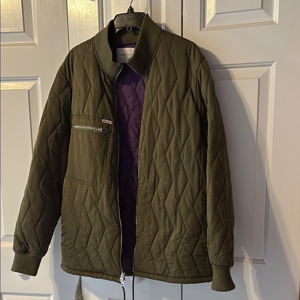 Ovadia and sons , Olive Quilted Men's Jacket